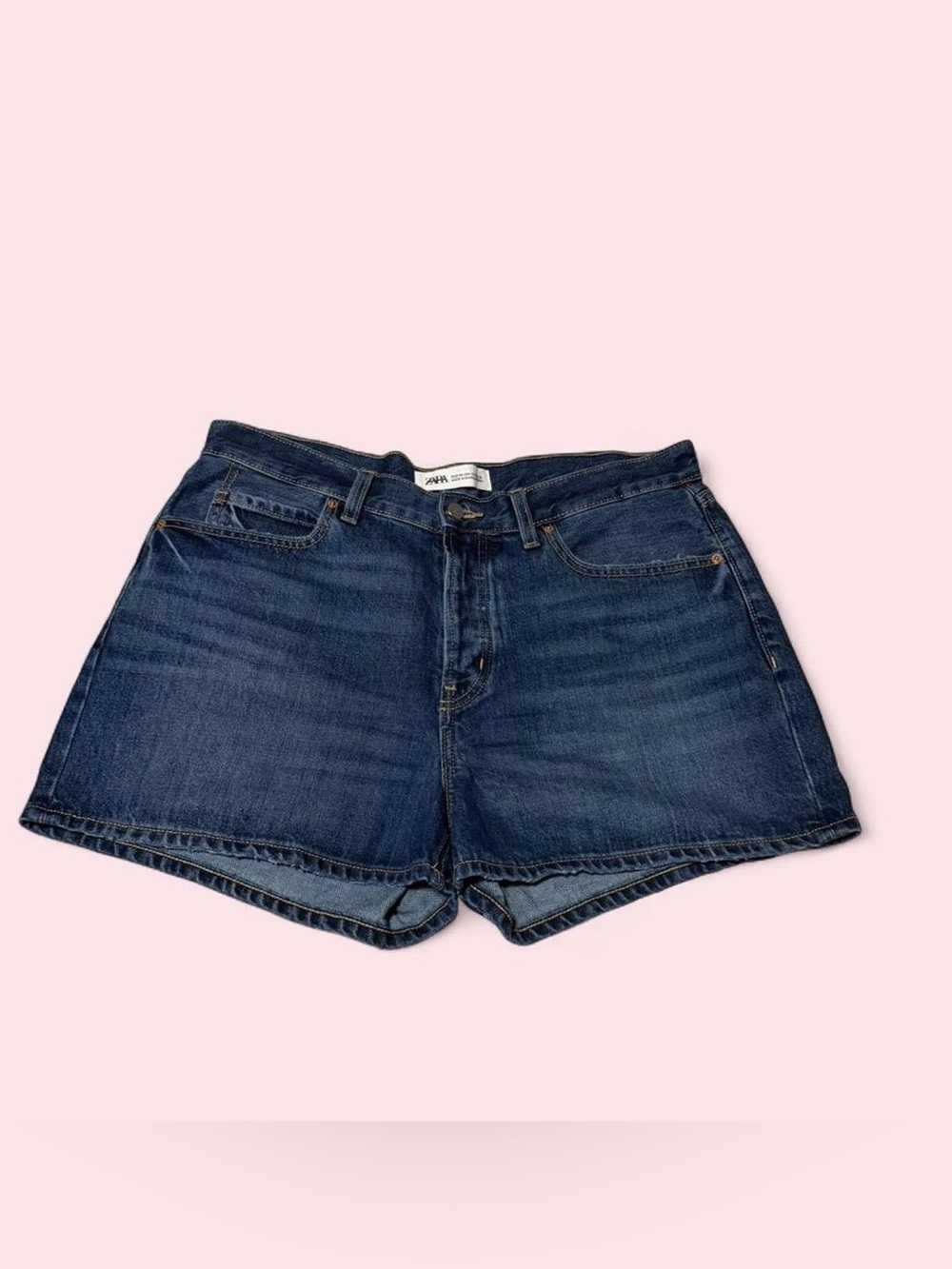 Zara Dark Blue Denim Jean Shorts